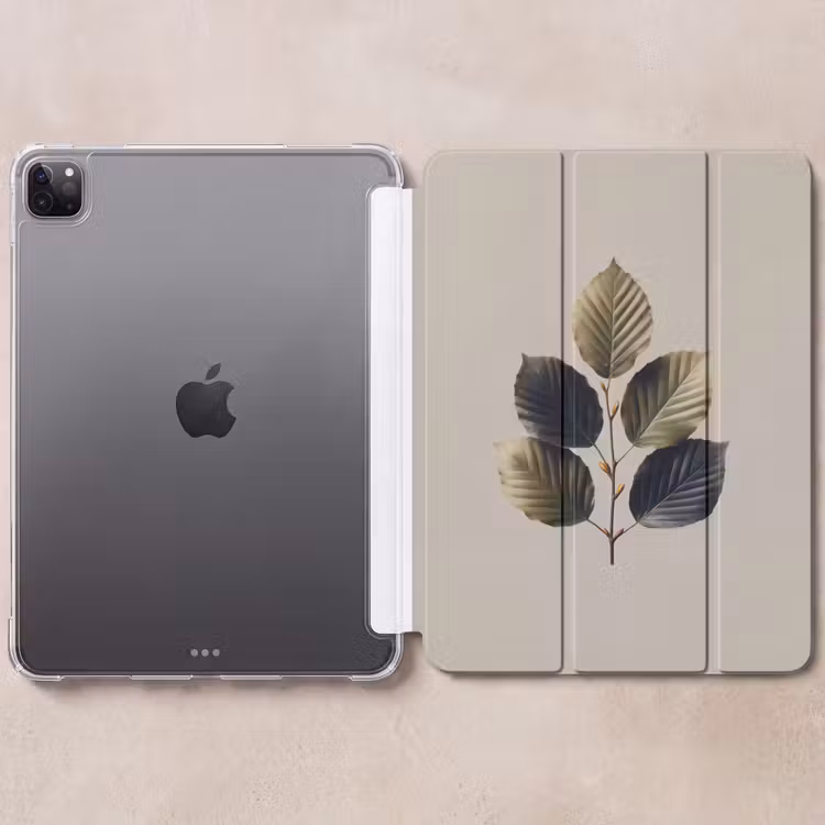 iPad-Hülle - Buchenblätter - Braun - Grün - Neutral — 6