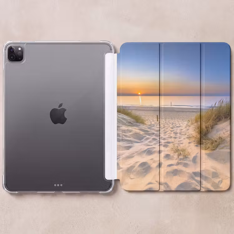 iPad-Hülle - Düne - Sonnenuntergang - Horizont - Strand - Gras — 6