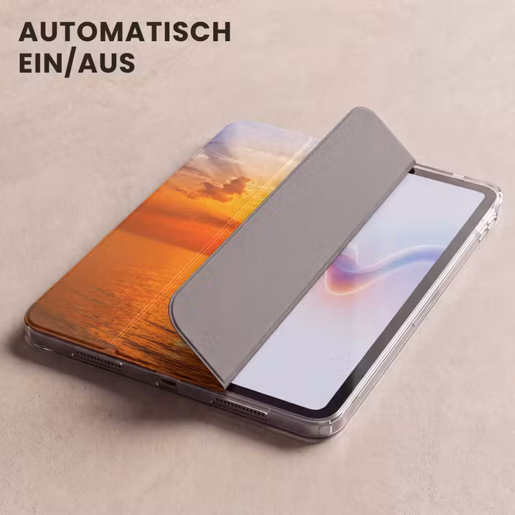 iPad-Hülle - Sonnenuntergang - Meer - Himmel - Orange - Horizont - Wasser — 5