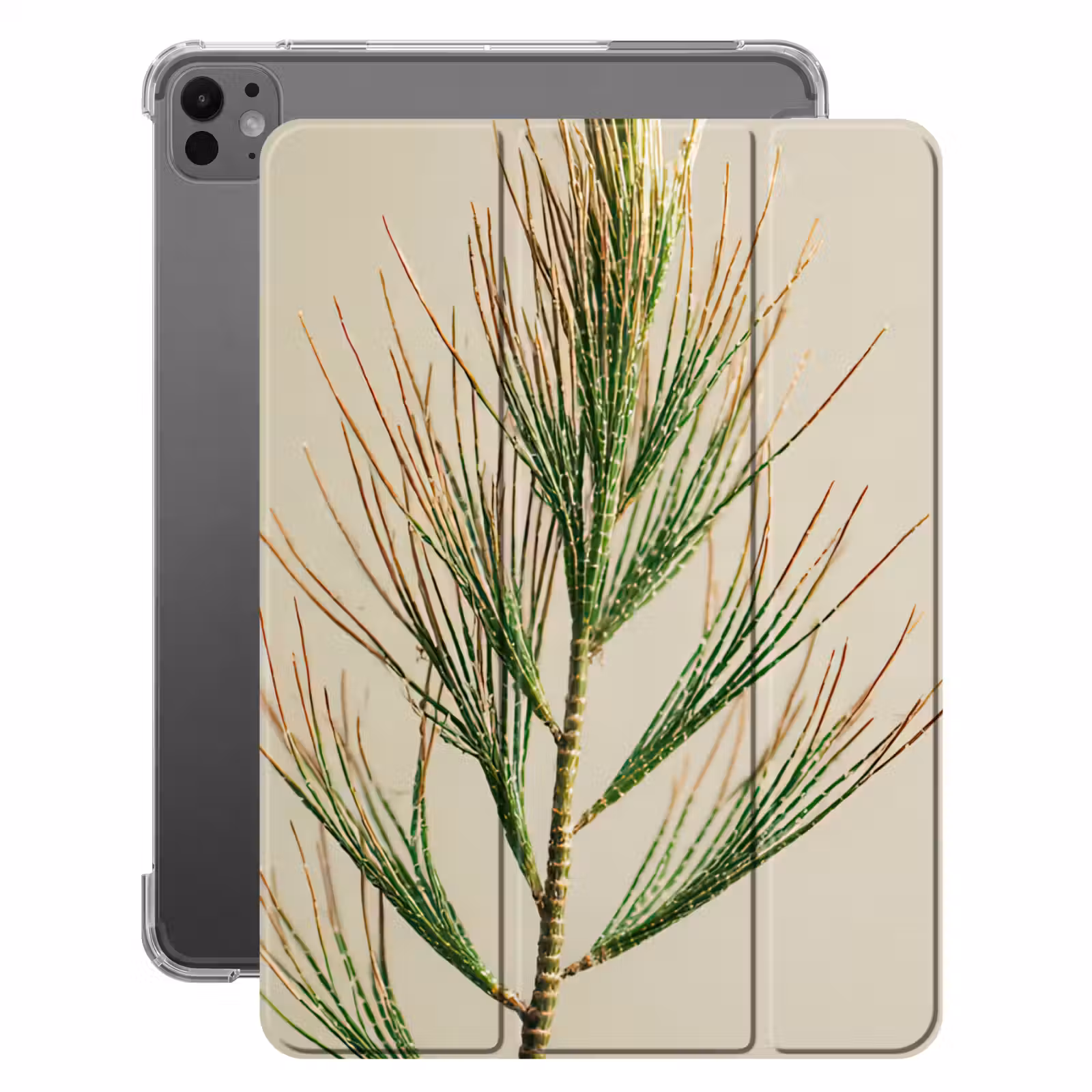 iPad-Hülle - Kiefernzweig - Nadelförmige Blätter - Hellgrün — 1