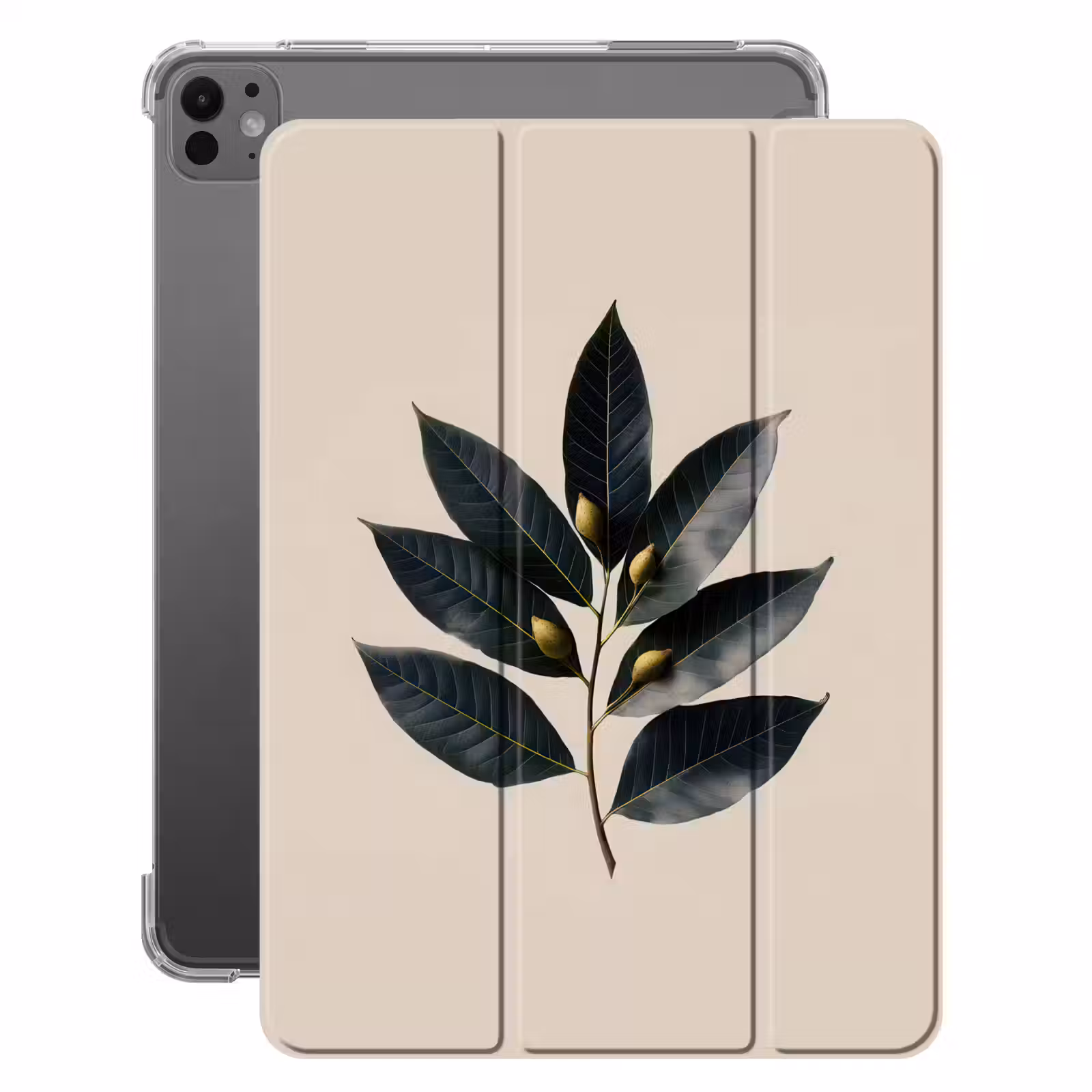 iPad-Hülle - Lorbeerblätter - Blütenknospen - subtil — 1