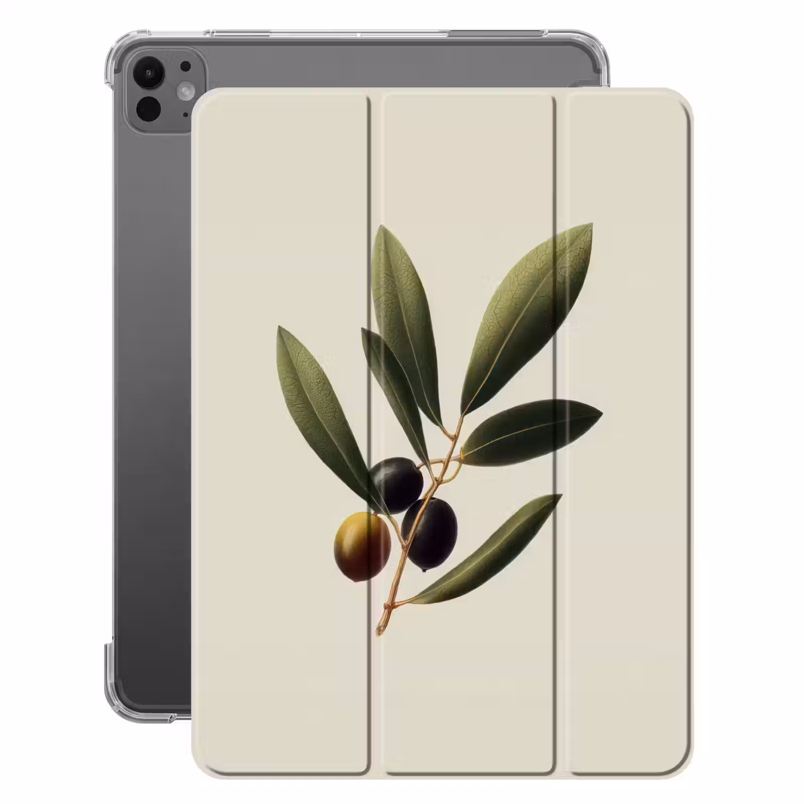 iPad-Hülle - Olivenzweig - Dunkelgrün - Oliven — 1
