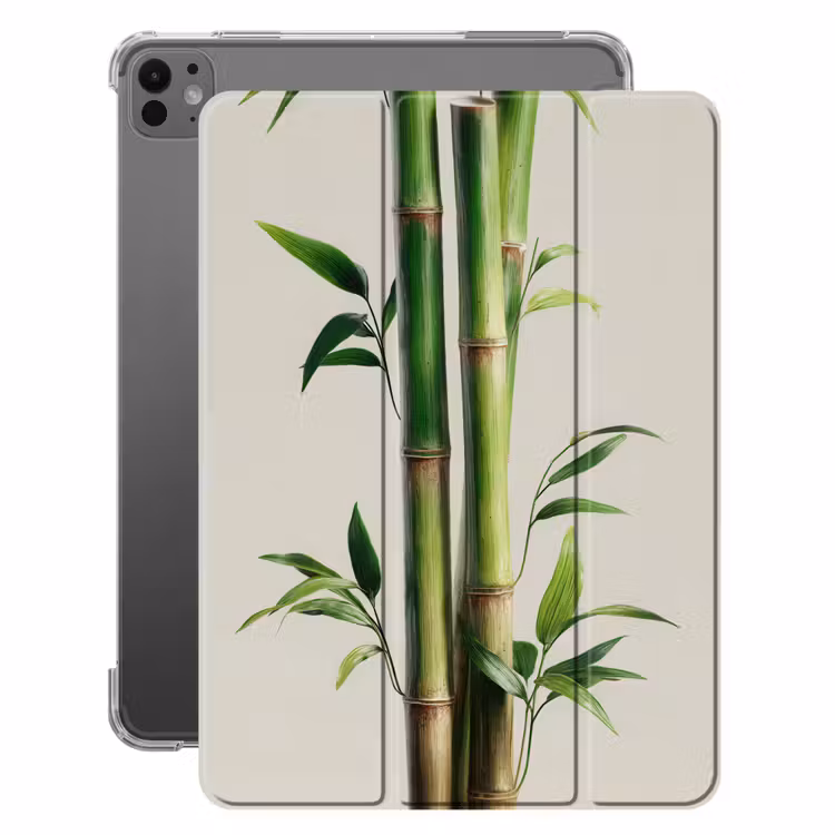iPad-Hülle - Bambusstämme - Zierpflanzen - Grün — 1