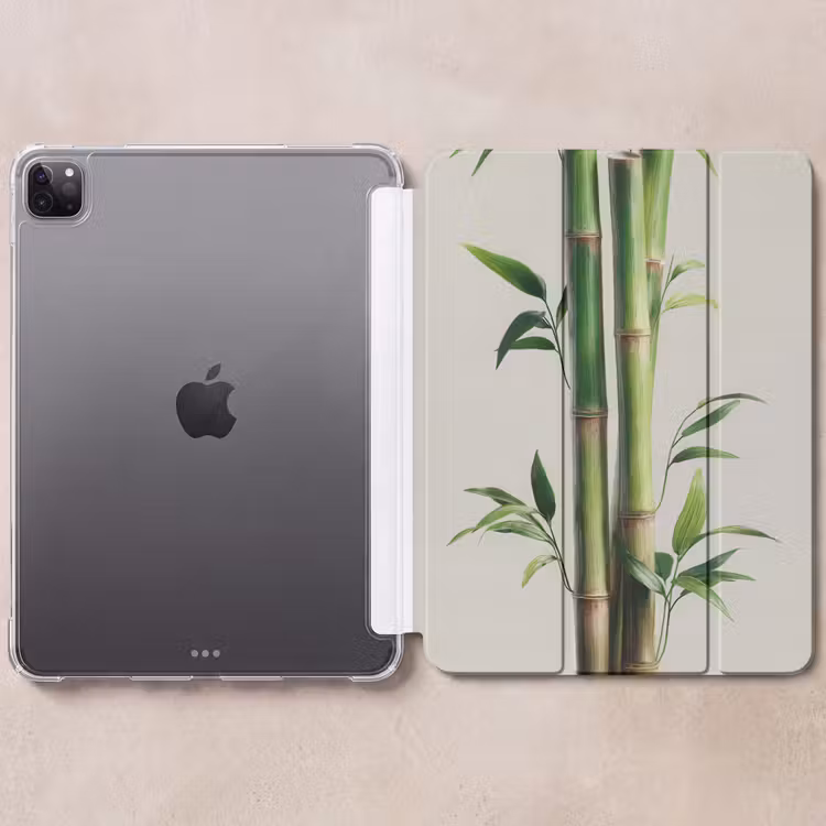 iPad-Hülle - Bambusstämme - Zierpflanzen - Grün — 6