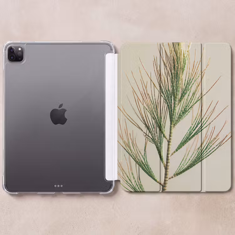 iPad-Hülle - Kiefernzweig - Nadelförmige Blätter - Hellgrün — 6