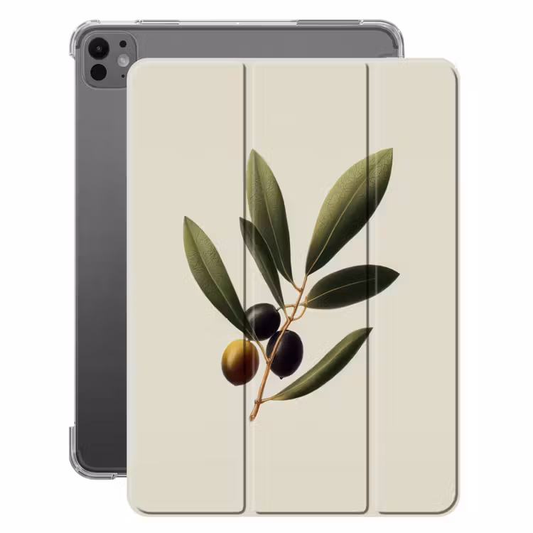 iPad-Hülle - Olivenzweig - Dunkelgrün - Oliven — 1