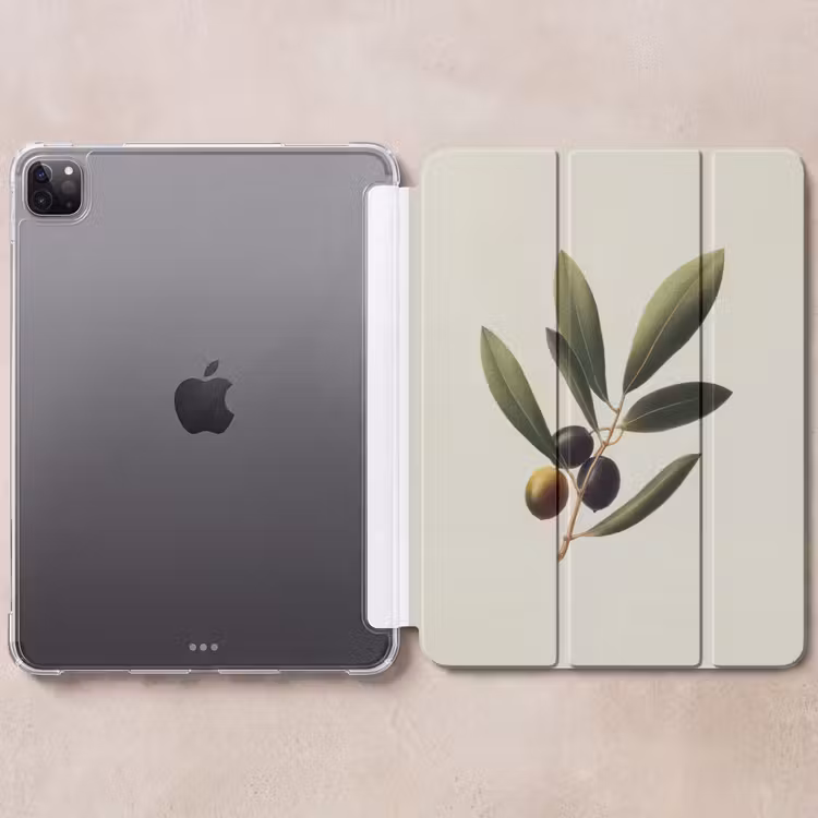 iPad-Hülle - Olivenzweig - Dunkelgrün - Oliven — 6