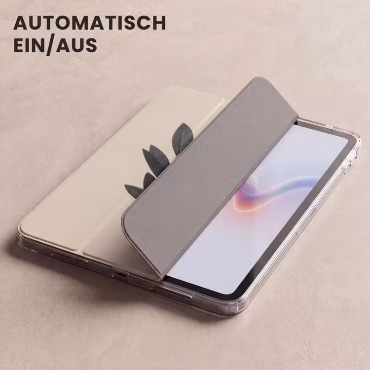 iPad-Hülle - Ovalförmige Blätter - Tiefgrün - Symmetrisch — 5