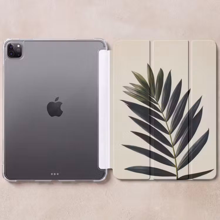 iPad-Hülle - Palmblatt - Dunkle Blätter - Dezent — 6