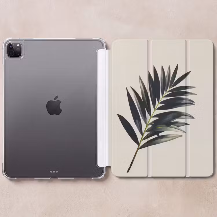 iPad-Hülle - Palmenblatt - Dezent - Grün - Beige — 6