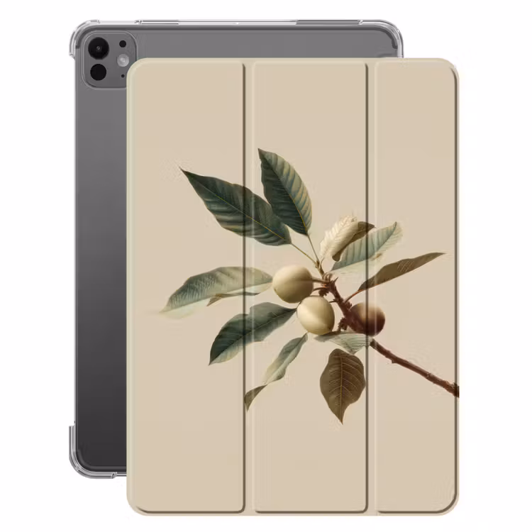 iPad-Hülle - Zweig - Grüne Blätter - Früchte — 1