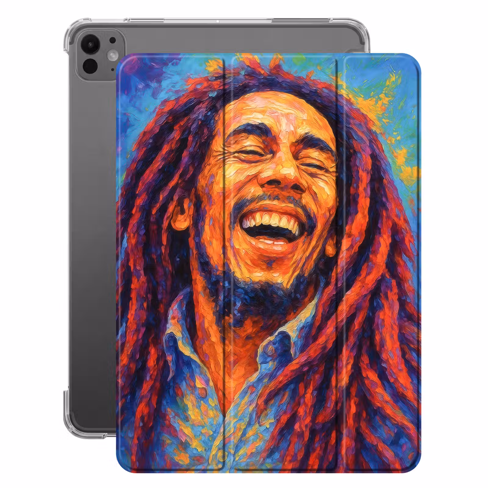 iPad-Hülle - Regenbogenfarben - Mensch - Malerei — 1