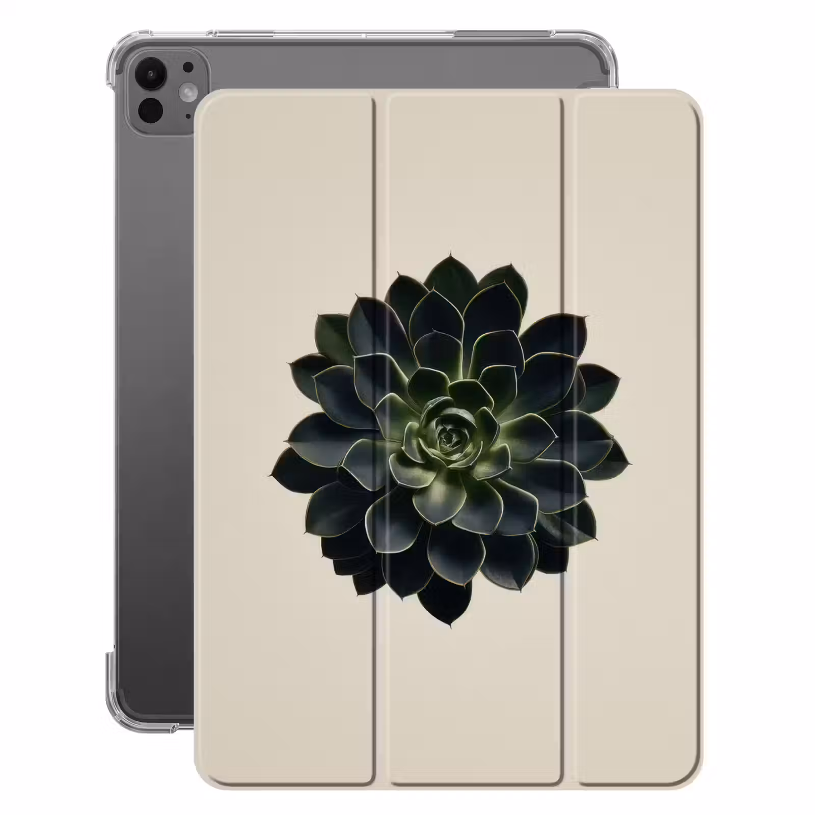 iPad-Hülle - Rosette - Kreisförmig - Dunkelgrün — 1