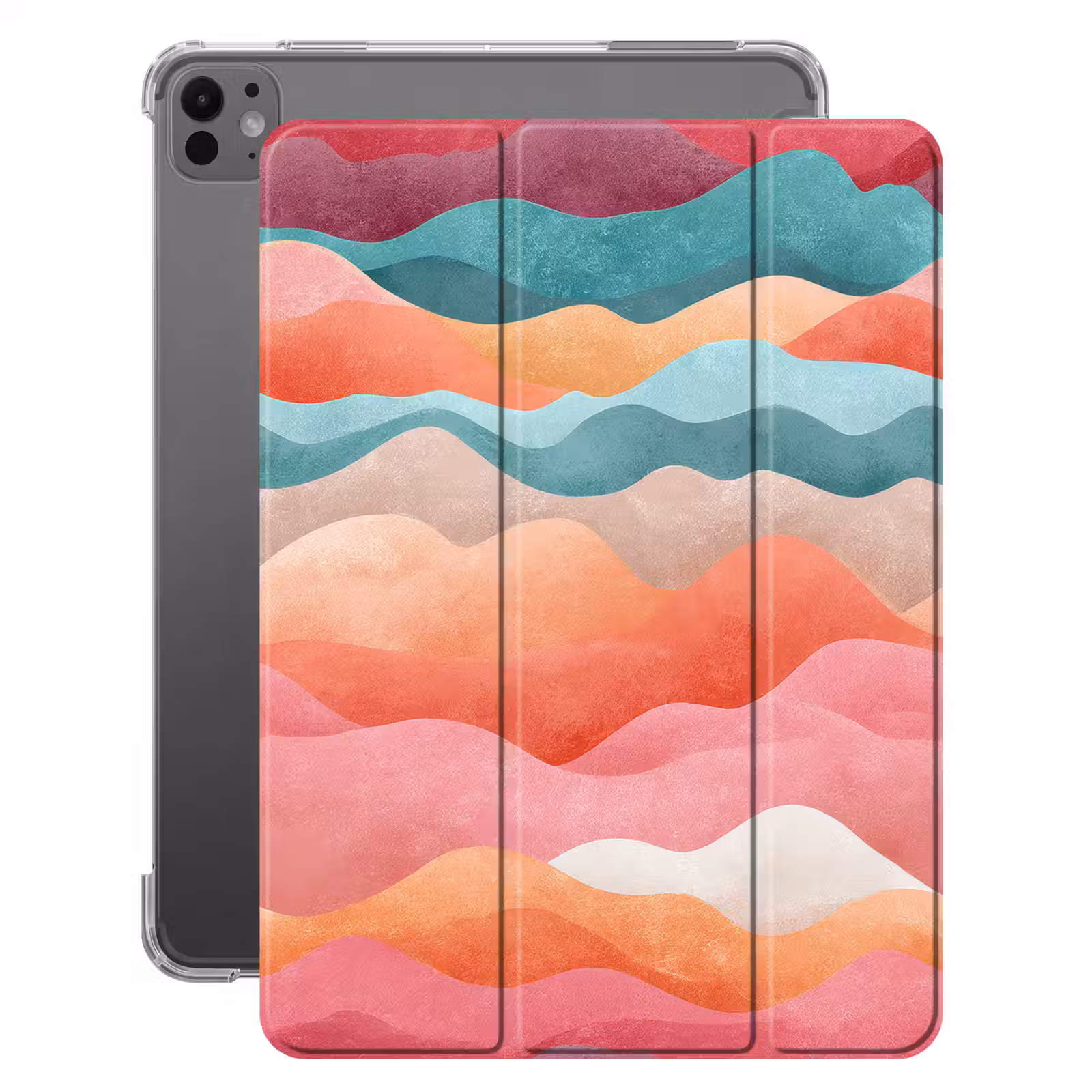iPad-Hülle - Wellen - Bunt - Abstrakt — 1