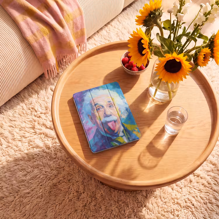 iPad-Hülle - Alter Mann - Ausdrucksstark - Farbenfroh — 2