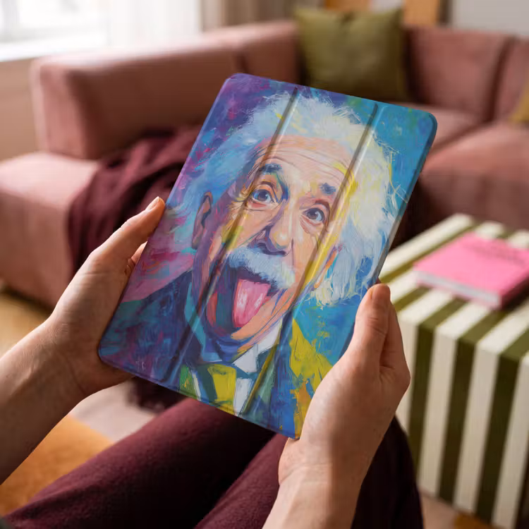 iPad-Hülle - Alter Mann - Ausdrucksstark - Farbenfroh — 4
