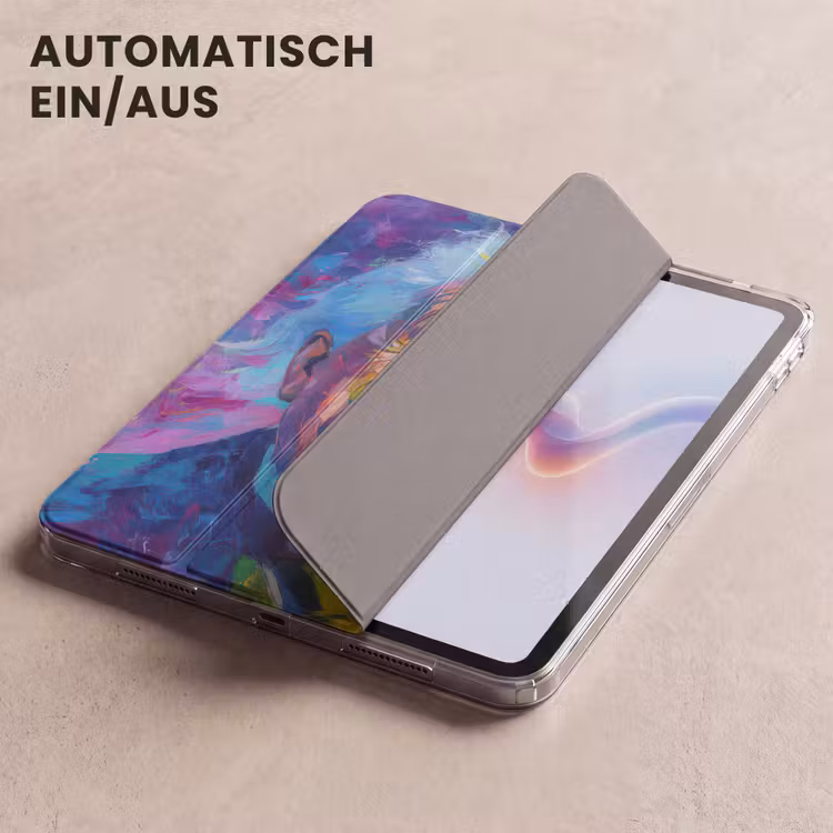 iPad-Hülle - Alter Mann - Ausdrucksstark - Farbenfroh — 5