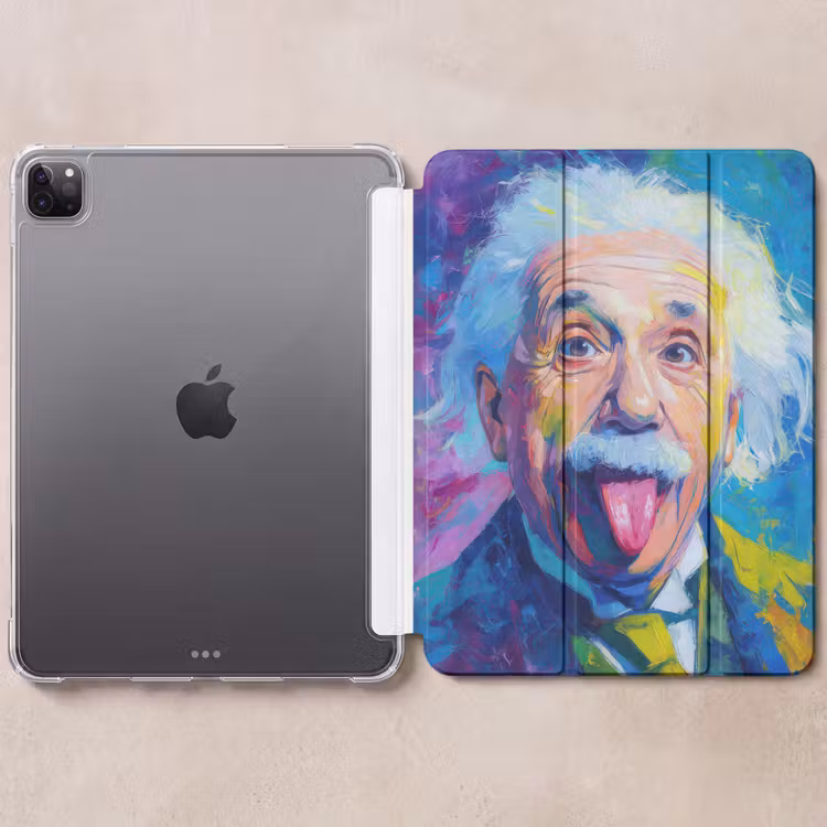 iPad-Hülle - Alter Mann - Ausdrucksstark - Farbenfroh — 6
