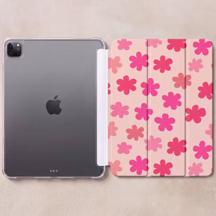 iPad-Hülle - Blumen - Muster - Rosa — 6
