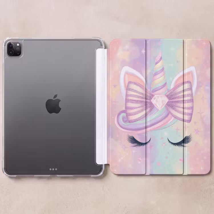 iPad-Hülle - Einhorn - Glitzer - Regenbogen - Pastell — 6