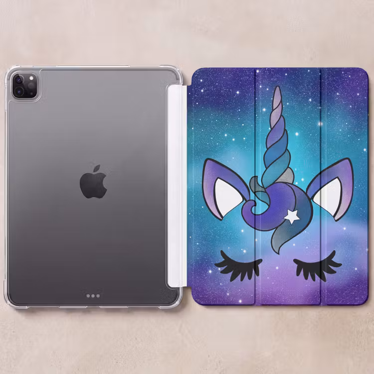 iPad-Hülle - Einhorn - Sternenhimmel - Blau — 6