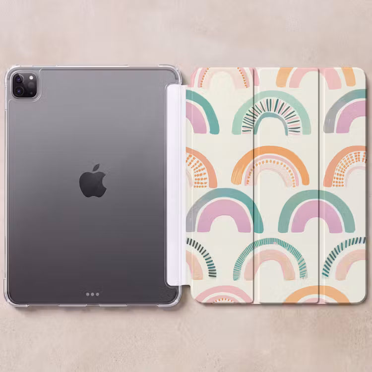 iPad-Hülle - Regenbogen - Pastell - Muster — 6