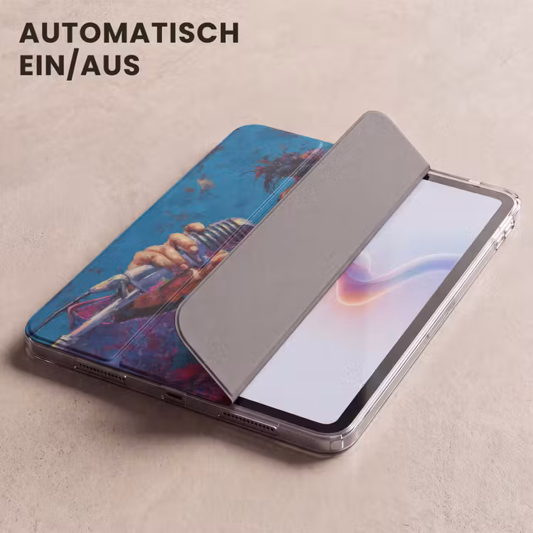 iPad-Hülle - Singender Mann - Glitzerjacke - Mikrofon — 5