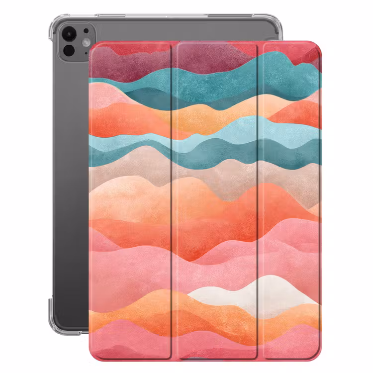 iPad-Hülle - Wellen - Bunt - Abstrakt — 1