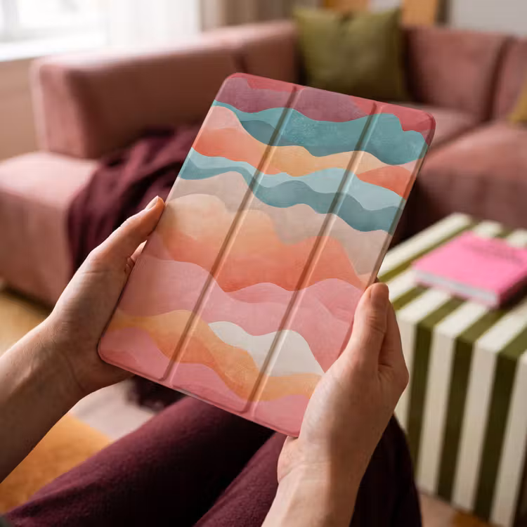 iPad-Hülle - Wellen - Bunt - Abstrakt — 4
