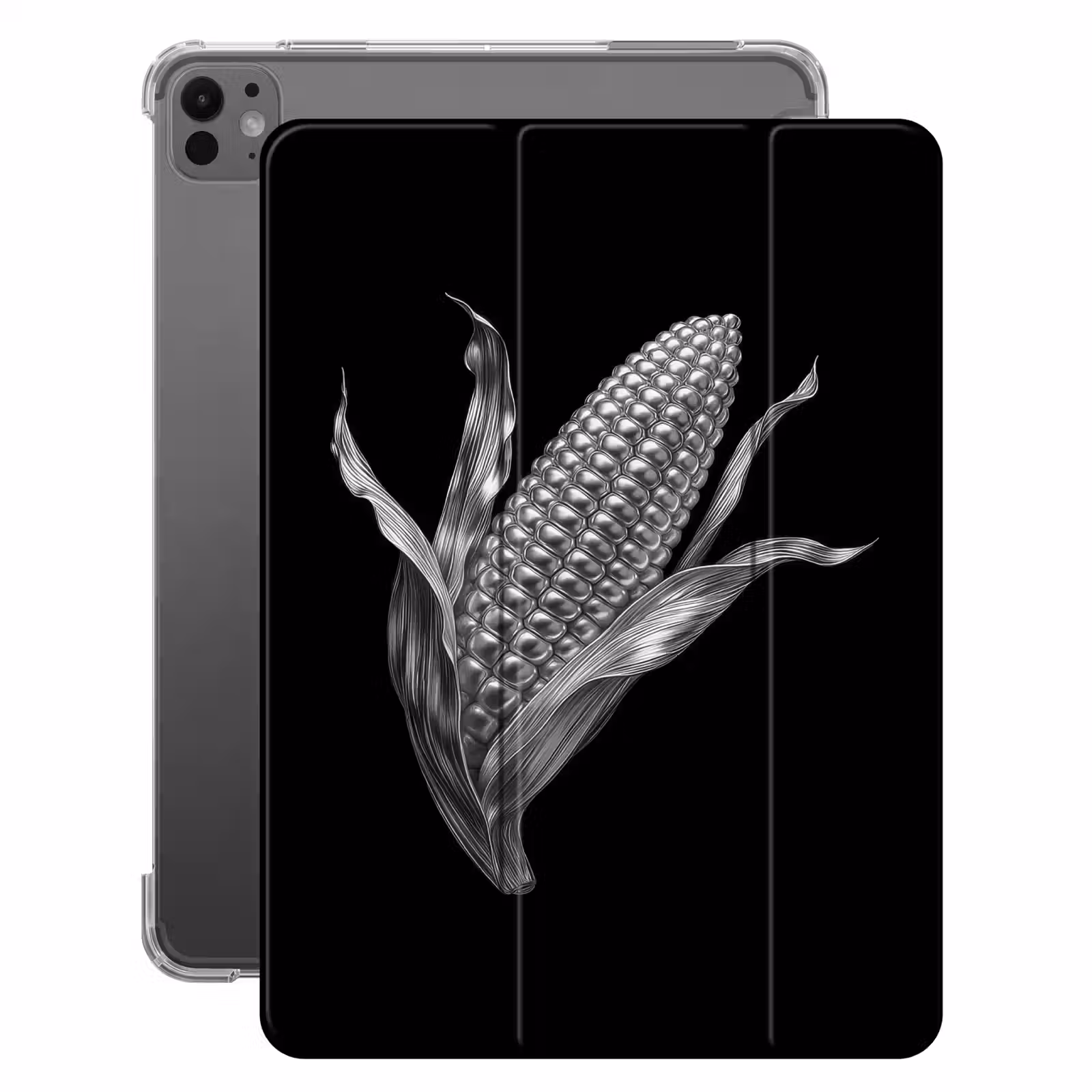 iPad-Hülle - Maiskolben - Glänzendes Metall - Elegant — 1