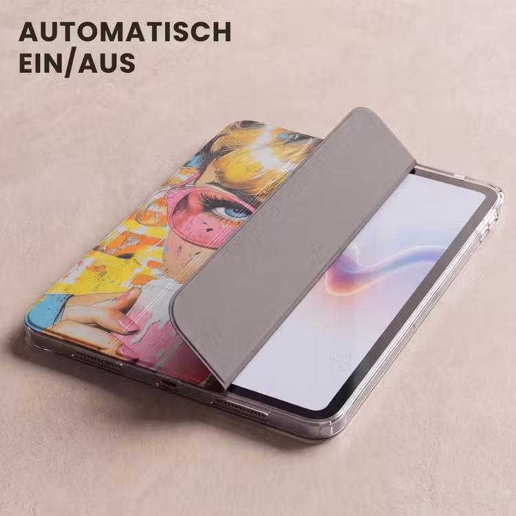 iPad-Hülle - Ausdrucksstark - Milchshake - Frau - Leuchtende Farben — 5