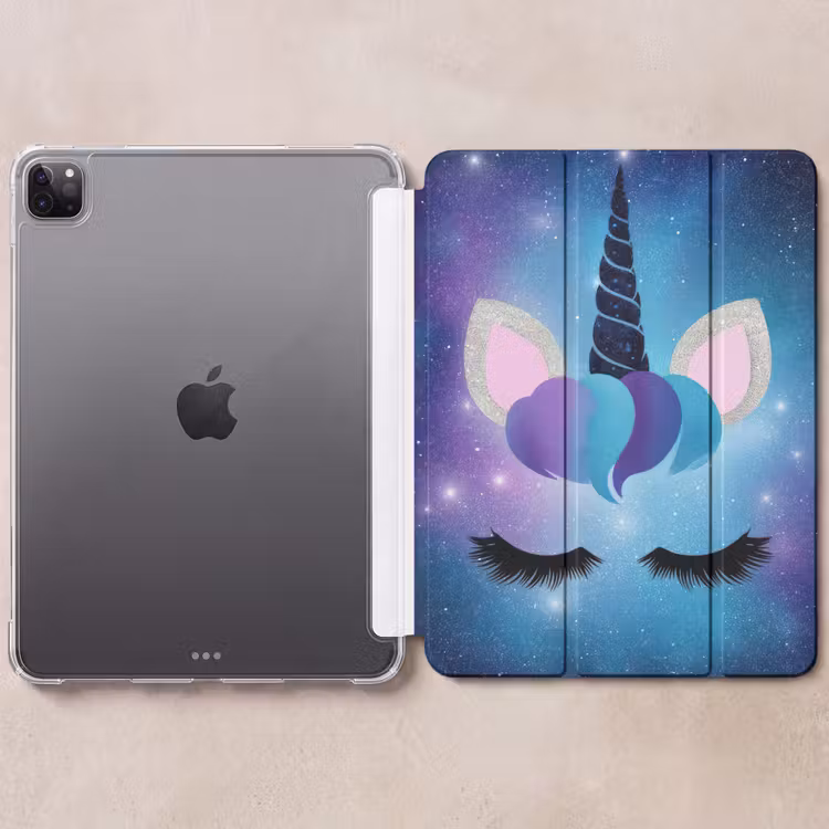 iPad-Hülle - Einhorn - Sterne - Blau — 6