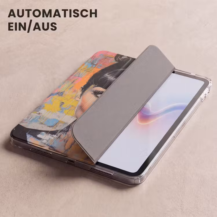 iPad-Hülle - Kaugummi - Frau - Pinselstriche - Modern — 5