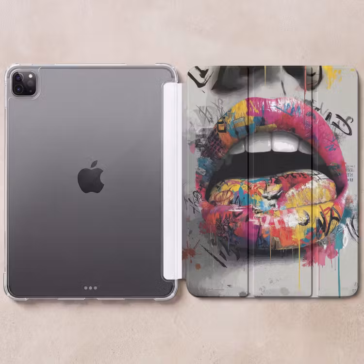iPad-Hülle - Lippen - Graffiti - Ausdrucksstark — 6