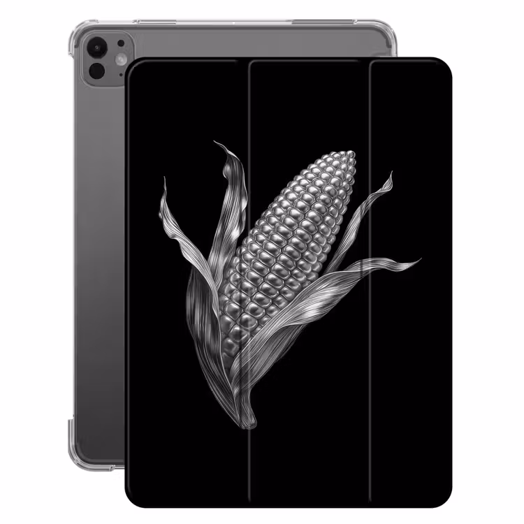 iPad-Hülle - Maiskolben - Glänzendes Metall - Elegant — 1