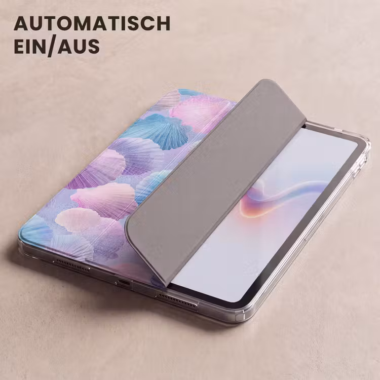 iPad-Hülle - Muscheln - Lila - Blau - Muster — 5