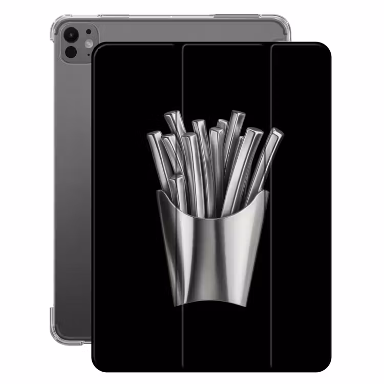 iPad-Hülle - Pommes frites - Futuristisch - Silber — 1