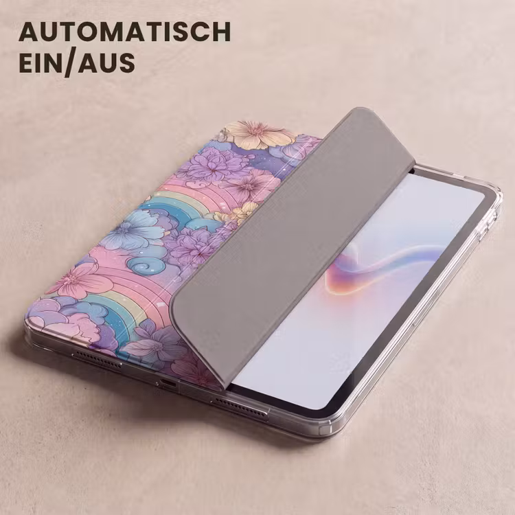 iPad-Hülle - Regenbögen - Blumen - Farbenfroh - Wolken — 5
