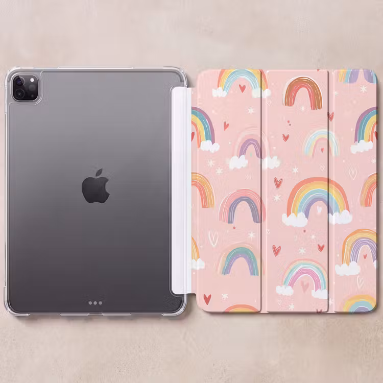 iPad-Hülle - Regenbogen - Muster - Pastell — 6
