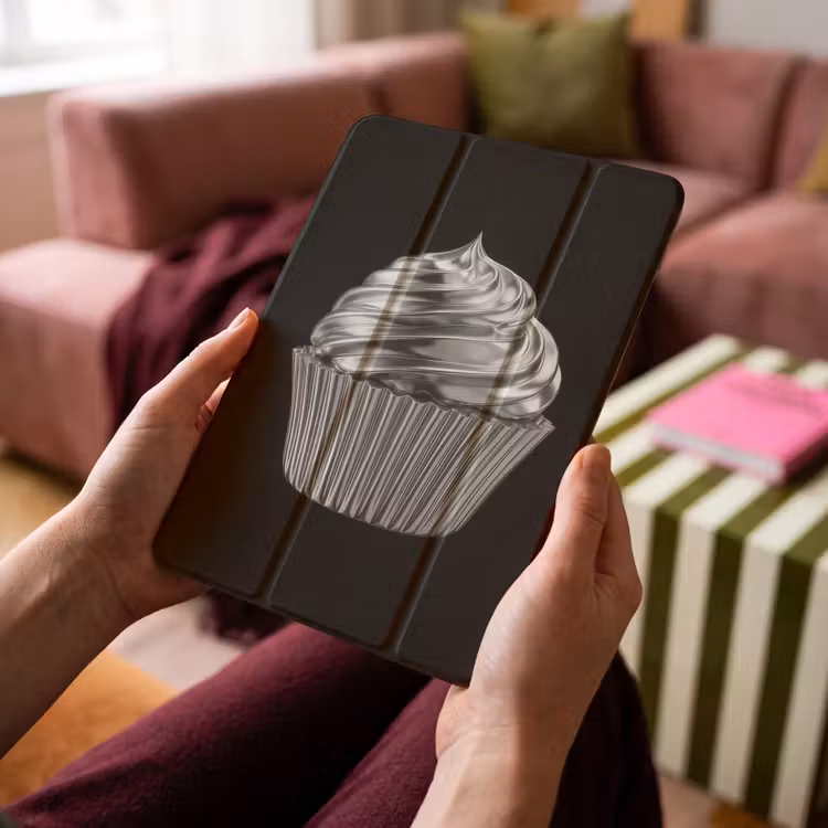 iPad-Hülle - Cupcake - Luxuriös - Silber — 4