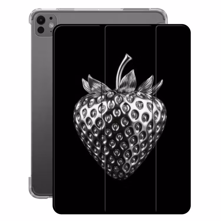 iPad-Hülle - Erdbeere - Saatgutstruktur - Realistisch — 1