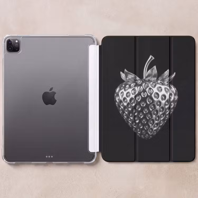 iPad-Hülle - Erdbeere - Saatgutstruktur - Realistisch — 6