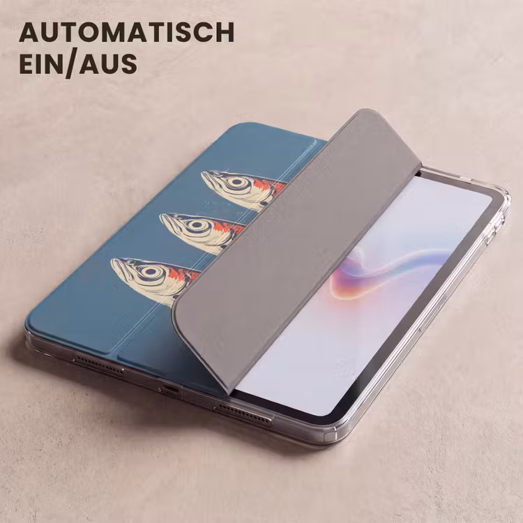 iPad-Hülle - Fische - Rot - Blau — 5