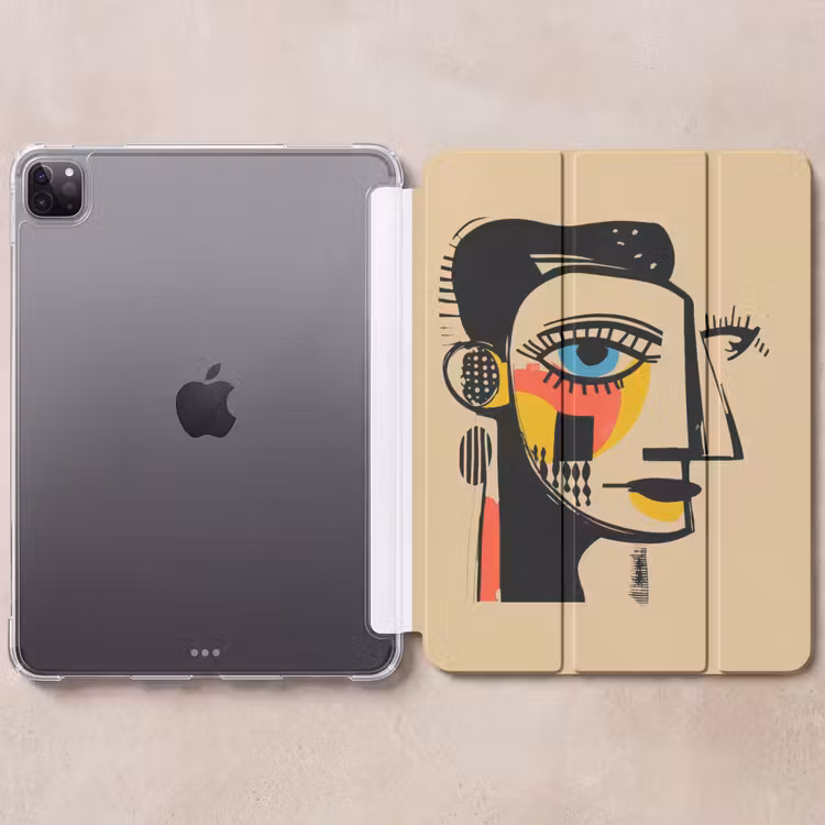 iPad-Hülle - Geometrisch - Leuchtende Farben - Kubistischer Stil — 6