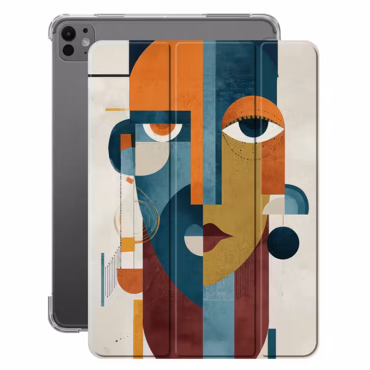 iPad-Hülle - Geometrisch - Schlanke Formen - Farbenfroh — 1