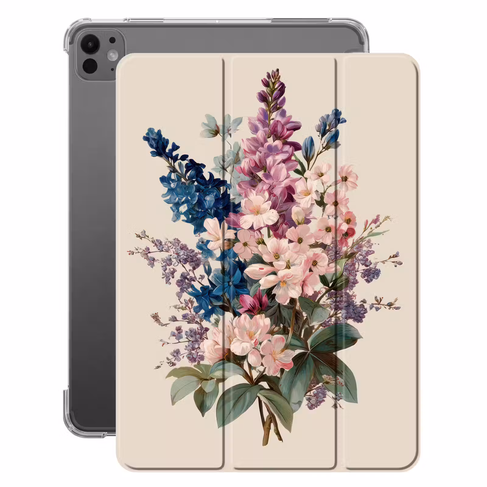 iPad-Hülle - Bouquet - Beige - Harmonisch - Dezent — 1