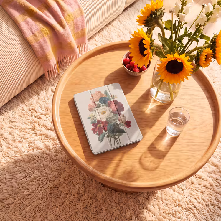iPad-Hülle - Blumenstrauß - Warme Töne - Elegant — 2
