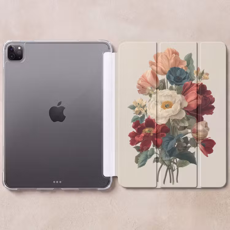 iPad-Hülle - Blumenstrauß - Warme Töne - Elegant — 6