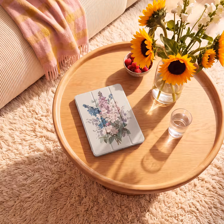 iPad-Hülle - Bouquet - Beige - Harmonisch - Dezent — 2