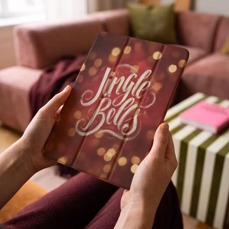 iPad-Hülle - Jingle - Bells - Weihnachten - Rot — 4